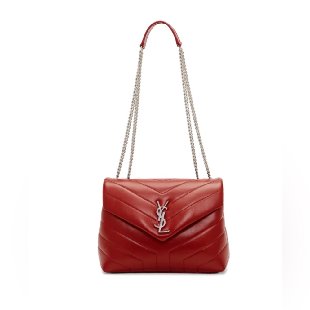 YSL LOULOU RED BAG